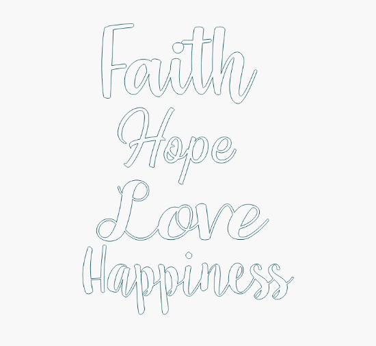 Varlocity Laser & Models. Laser Cut 'Faith Hope Love Happiness' MDF ...