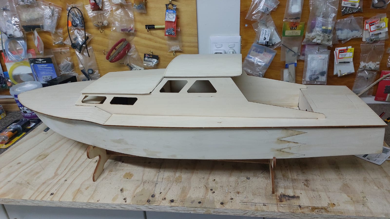 Varlocity Laser & Models. 'Alice' - 1:10 Scale RC Wooden Yacht Kit
